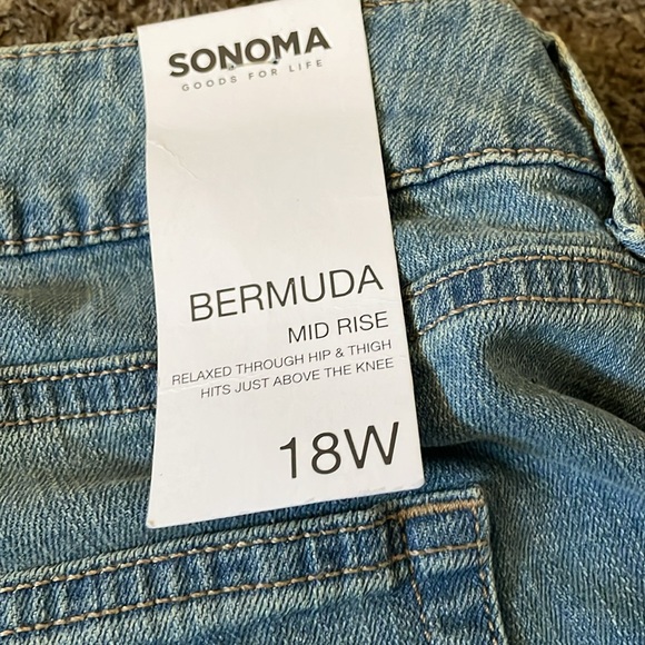 NEW SONOMA JEAN SHORTS LIGHT BLUE 🔥🔥🔥🔥 - Picture 4 of 4